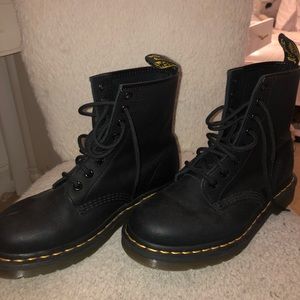 black Dr. Martens original 8-eye boots
